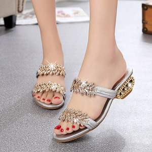 Summer on Shoes Flat Shoes Ladies Rhinestone <b>Slides</b> Sandals Bohemia Ladies <b>Slipper</b> <b>Slide</b> Shoes - Product Image 4