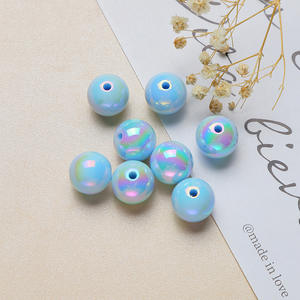 Cuentas sueltas acrílicas 200 unids/bolsa 16mm placa UV cuentas redondas acrílico cuentas sueltas redondas fabricación de joyas - Product Image 1