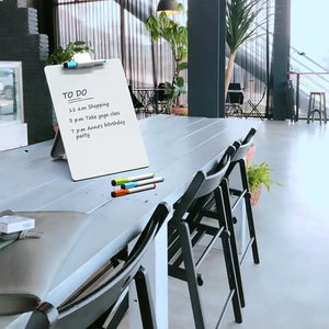 2023 Small Glass <strong>Dry</strong> Erase Board Desktop Tabletop Easel Whiteboard With Stand Desk Board <strong>Buddy</strong> for Artist Teacher and Student - Product Image 3
