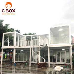 Cbox - Edificio Prefabricado Modular de Dos Pisos con Paredes de Cristal, para Oficinas, Tiendas, Villas, Hoteles, Bares, Cafeterías, Contenedor Móvil - Product Image 3