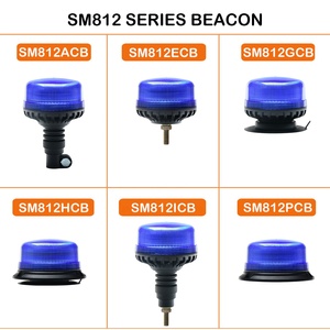 Baliza de Advertencia LED Azul con Soporte Flexible <span class=keywords><strong>para</strong></span> Tubo, ECE R65 ECE R10, 12x3W, 120 Destellos <span class=keywords><strong>para</strong></span> Vehículos de Emergencia - Product Image 3