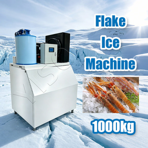 Machine à glace en flocons sans coque de qualité industrielle YISO, 1000 kg/24h, alimentation 380V, pour grande usine de transformation des produits de la mer - Product Image 3