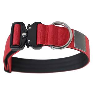 Collar Táctico Personalizado de Lujo para Perro, Cinta de Nailon Gruesa, Herrajes Metálicos de Primera Calidad, Opciones de Logotipo Reflectante y Grabado Láser, Variedad de Colores - Product Image 1