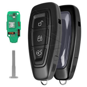 Telecomando Chiave Auto per <span class=keywords><strong>Ford</strong></span> Kuga Focus Fiesta Grand B-Max C-Max Mondeo, <span class=keywords><strong>Chip</strong></span> 4D ID49, Lama Chiave Grezza, Chiave Auto Intelligente a 3 Pulsanti - Product Image 1