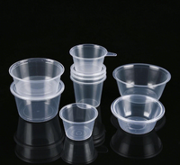 Tasses à sauce jetables de 160ml de qualité alimentaire avec couvercles détachables-Récipients ronds épaissis pour plats à emporter, échantillons, boulettes, wasabi