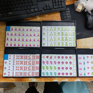 Custom 4-Layer American <b>Mahjong</b> Melamine Tiles & 160 Cards Luxury Elegant Game for Adults, Personalized Gift Idea - Product Image 3