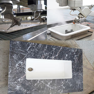 آلة قطع بلاط السيراميك بقطع المياه النفاثة 5 محاور ، آلة قطع المياه النفاثة مع رأس تلميع - Product Image 4