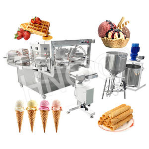 Ligne de production commerciale de petites gaufres croustillantes Phoenix, machine à rouleaux d'œufs, machine à cônes de crème glacée, machine à cônes de gaufres, machine à crêpes, prix - Product Image 2