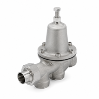 Katup Pengatur Tekanan Air YOD Customized SUS 304/316L yang Dapat Disesuaikan 3/4'' 1/2'' Bebas Timbal untuk Perpipaan Air, Katup Pengaman Pengurang Tekanan (PRV)