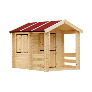 Casa de juegos de madera al aire libre para niños 1,1 m Garden Play House 19 mm Tablones 2-TIMBELA M501 Cabin & Garden Room H145 x 182x146 cm - Product Image 1