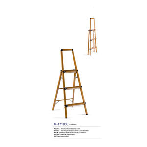 Multifunktions-Wirtschafts design Aluminium Einseitige Trittleiter mit Tablett, PVC-Füßen, Stahls trebe - Product Image 5