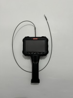 Caméra d'inspection endoscopique industrielle Câble 1m Objectif 3mm Outil de diagnostic articulé à 2 voies Écran LCD 5 pouces IP67