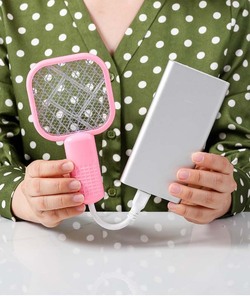 Raquette électrique anti-moustiques USB, lampe portable automatique répulsive et attractrice de moustiques pour usage extérieur - Product Image 3