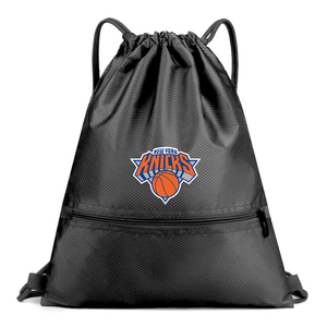 Customizable Thick Fabric Zipper Pocket Drawstring Backpack Sport Style Gym Bag for Travel Swimming Gym Use Rope for Promotion