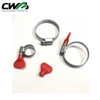 Vis à oreilles en acier inoxydable de type allemand avec serrage rapide pour tuyau, écrou à oreilles, collier de serrage pour tube rond, outils de quincaillerie en pouces