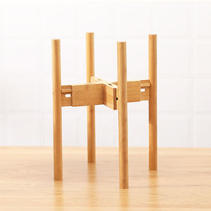 Présentoirs de plantes en bois bambou, accessoires de jardin bon marché, 5/2022, réglables, pour pots de fleurs, présentoirs sur socle - Product Image 4