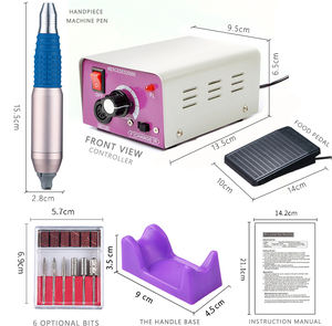 CRYSTALDO MAIN Professional 25000 U/min Salon Edge Nagel bohrer Acryl-Nagel bohrer für den profession ellen Einsatz 25000 Nagel bohrer - Product Image 4