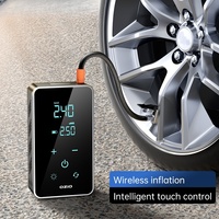 Gonfleur de pneu électrique ABS multifonction Portable pompe électrique de voiture à écran tactile Intelligent rapide