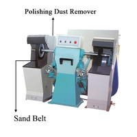 Machine à polir les surfaces à bande abrasive pour robinets, vannes, poignées de porte, en acier inoxydable, laiton, zinc, aluminium