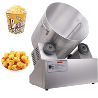 Mesin Pelapis Popcorn Multifungsi untuk Popcorn Bentuk Bola dan Kupu-kupu 360 °   Pelapisan Merata Baja Tahan Karat Anti Karat Pengoperasian Mudah
