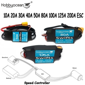 Hobbyocean Speed Controller 10A 20A 30A 40A 50A 80A 100A 125A 200A <strong>ESC</strong> With UBEC for Skywalker RC Airplanes - Product Image 1