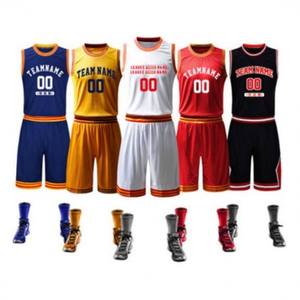 Vêtements de qualité supérieure personnalisés, uniforme de basket-ball, vêtements unisexe à séchage rapide, uniforme de 34 couleurs - Product Image 1
