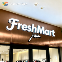 Letras de Canal Luminosas LED Acrílicas para Rótulos de Empresas, Señalización Exterior, Letrero de Tienda LED con Iluminación Frontal Acrílica 3D para Negocios