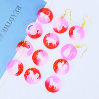 Moules pour pendentifs et boucles d'oreilles YS Diy, série mixte, Noël, 12 constellations du zodiaque, croix, échecs, dollar, geste, porte-clés, outils