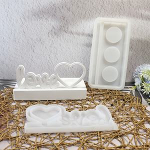 Moldes de fundición de resina hechos a mano para adornos decorativos DIY estilo Ins molde de decoración de amor de silicona X0494 - Product Image 6
