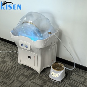 อ่างสปาผมแบบพกพาออลอินวัน Kisen: ระบบหมุนเวียนน้ำพร้อมเครื่องทำความร้อนสำหรับอบไอน้ำ ไม่ต้องใช้ท่อประปา เหมาะสำหรับร้านเสริมสวย พื้นที่ขนาดเล็ก - Product Image 4