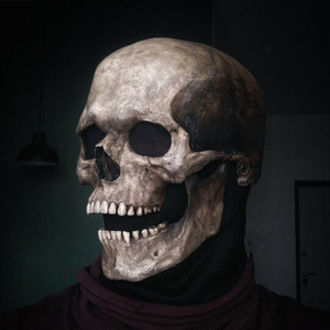 Máscara de Látex de Calavera para Halloween DAMAI, Mandíbula Móvil, Transpirable, Ecológica, Terrorífica, para Cosplay, Adultos - Product Image 1