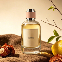 Flacons de parfum cylindriques classiques et élégants en verre avec bouchons roses, 30 ml, 50 ml, 100 ml