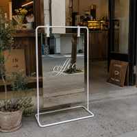 Panneau de bienvenue personnalisé en acier inoxydable avec support en forme de A pour café, boulangerie, salon et mariage