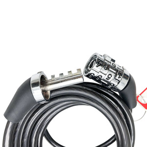 Bicycle <b>Lock</b> Steel <b>Cable</b> 10mm X 120cm Combination <b>Lock</b> Durable Anti Theft For Bike Motorcycle - Product Image 2