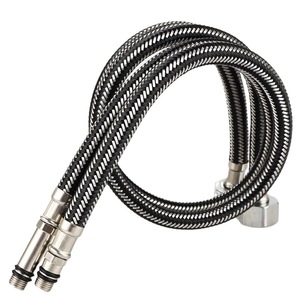 <span class=keywords><strong>Robinet</strong></span> de salle de bain moderne monotrou avec tube pointu en fil <span class=keywords><strong>d</strong></span>'acier 304, lavabo durable, tuyau <span class=keywords><strong>d</strong></span>'entrée <span class=keywords><strong>d</strong></span>'<span class=keywords><strong>eau</strong></span> chaude froide avec capuchon en cuivre - Product Image 1