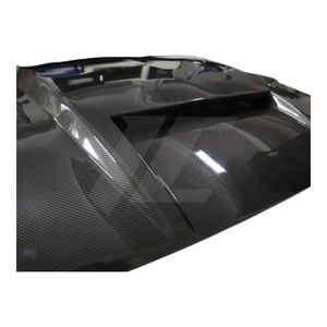 Capot moteur avant en fibre de carbone de style 003 avec boulons pour Mustang 2018-2023, fixation par boulons - Product Image 2