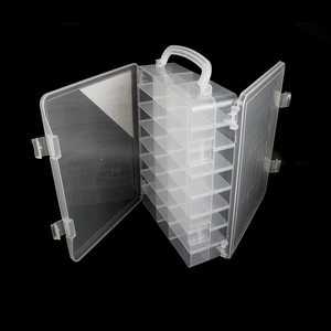 29628 Organisateur de fil double face avec clips amovibles Boîte de rangement pour couture et étui de rangement pour jouets aveugles Double niveaux - Product Image 2