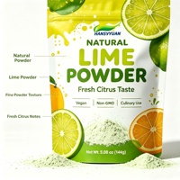 Poudre de jus de citron vert de haute qualité, soluble, qualité alimentaire, pour la pâtisserie et les boissons, complément naturel de vitamine C