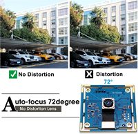 Caméra USB ELP 8mp autofocus 4K Module de caméra PC avec objectif sans distorsion pour ordinateur et Raspberry Pi ELP-USB8MP04AF-V72