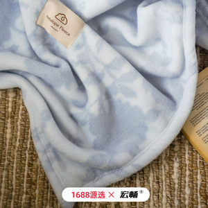 Manta de Sofá de Terciopelo Suave y Esponjosa de Doble Cara con Diseño Floral, 100x150cm, 150x200cm, 200x230cm, para Uso Doméstico, de Poliéster, para las Cuatro Estaciones - Product Image 2