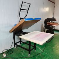 Presse à chaud par sublimation manuelle nouvelle génération 100*80cm, papier de transfert industriel avec tiroir coulissant pour t-shirts et vêtements