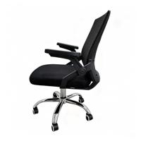 Chaise de bureau en maille avec accoudoirs, pivotante, pour personnel, base chromée, vente en gros directe usine Chine, commande en gros, OEM ODM, mobilier de bureau