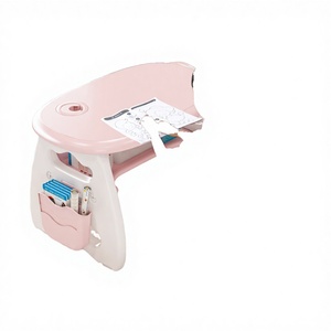 Ensembles de meubles pour tout-petits et enfants de maternelle Azan, design japonais coloré en plastique - Bureau et chaise d'étude pour enfants d'âge préscolaire avec montage facile - Product Image 2