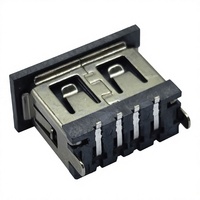 Prise femelle USB2.0 10.0 à corps court, haute intensité, charge rapide/flash, 2 broches H6.8, montage SMT pour chargeur de batterie externe et chargeur de voiture