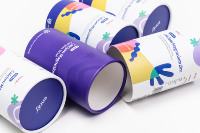 Emballage en papier de carton de boîte à bonbons cylindrique personnalisé de luxe avec impression personnalisée