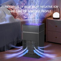 Purificateur d'air de bureau personnel mini USB en plastique avec filtres HEPA et charbon actif, réduit la fumée secondaire et les odeurs