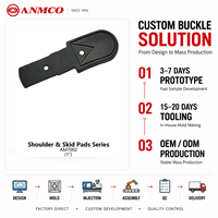 Bantalan Bahu PVC 1 inci Model AM7002 dengan Desain untuk Tali Ransel dan Webbing Koper, Produksi Massal untuk Pembeli Grosir