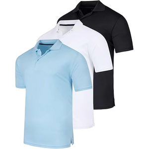 Camiseta Deportiva de Golf para Hombre, Personalizada por el Proveedor, de Punto Sólido, Secado Rápido, Absorbe la Humedad, Manga Corta, Cuello de Doble Capa, 100% - Product Image 6