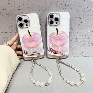 <span class=keywords><strong>Coque</strong></span> transparente en TPU <span class=keywords><strong>avec</strong></span> motif de <span class=keywords><strong>coque</strong></span> style Ins, design de découpe de précision, poignée de téléphone antichoc - Product Image 1