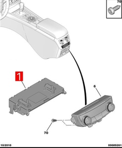 Unità di Controllo Climatizzazione Automatica Nera Nuova VAL EO 6452Y2 9665961480 di Ricambio per Peugeot 508 <span class=keywords><strong>Citroen</strong></span> C6 - 1 Anno di Garanzia - Product Image 5